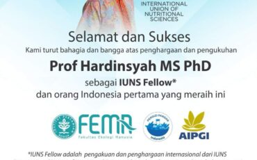 Prof Hardinsyah sebagai IUNS Fellow