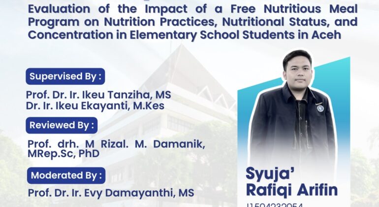 Kolokium Magister Syuja' Rafiqi Arifin (I1504232054)